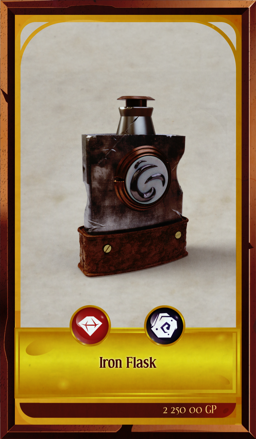 Iron Flask, fiaschetta da cosplay